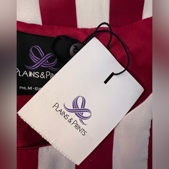 Plains & Prints Maxi Dress in Red/White Stripes Sleeveless Sz 6, NWT - Picture 8 of 8